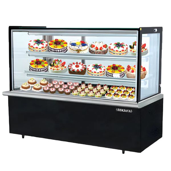 Tủ trưng bánh Berjaya kiếng vuông 2m4 RCS 24-SB13-2FB