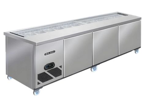 Bàn salad Berjaya 2m4 BS1D/SSCF8/Z