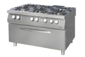Bếp Âu 6 họng dùng gas Ozti