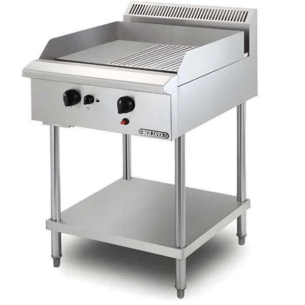 Bếp chiên nửa phẳng nửa nhám gas Berjaya GG2BHRFS-17