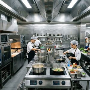 hệ thống bếp điện công nghiệp 