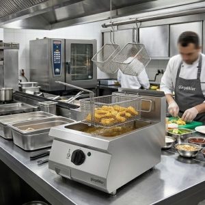 bếp chiên nhúng điện công nghiệp