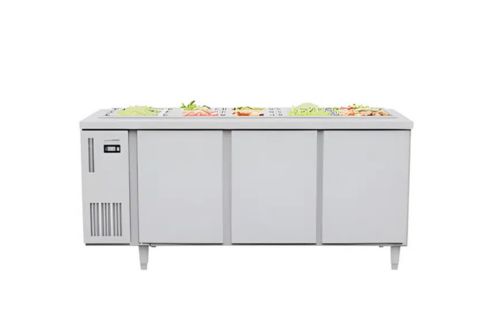 Tủ bàn salad Icymax 2 cánh inox 