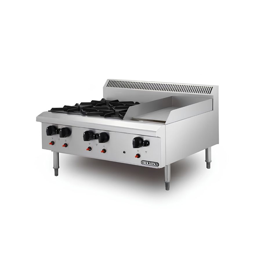 Bếp âu 4 họng có chiên phẳng Berjaya OB4GG1B-17
