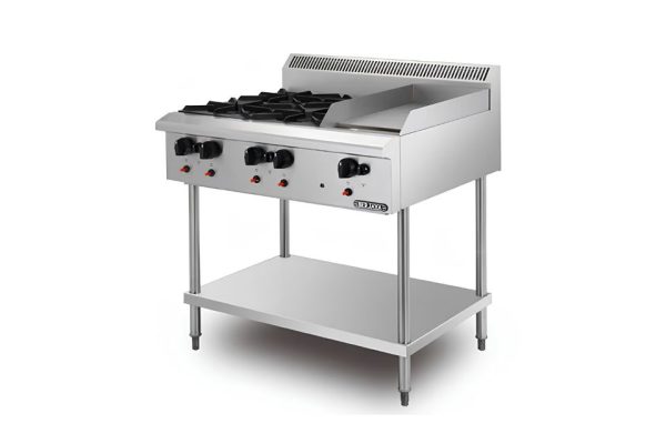 Bếp âu 4 họng có chiên phẳng Berjaya OB4GG1BFS-17
