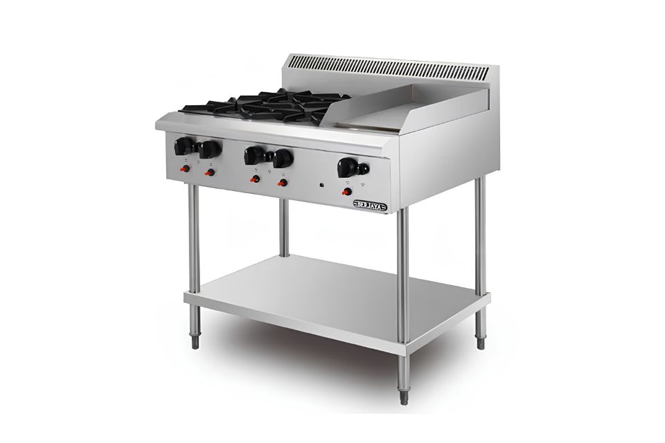 Bếp âu 4 họng có chiên phẳng Berjaya OB4GG1BFS-17