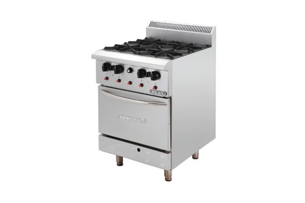 Bếp Âu 4 họng có lò nướng Berjaya DRO4-17 