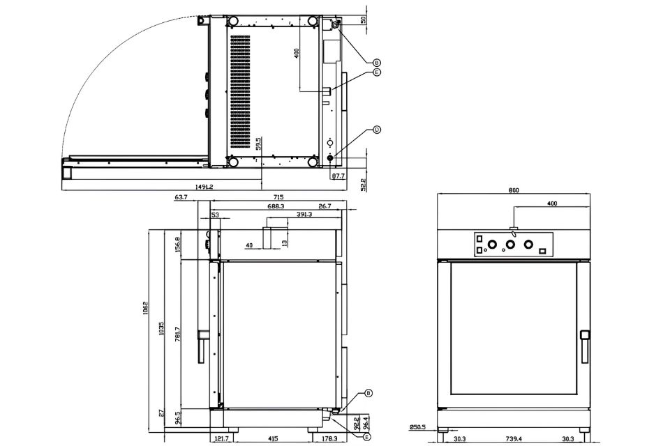 Lò nướng đối lưu 10 khay GN 1/1 Lotus TL010-DAE