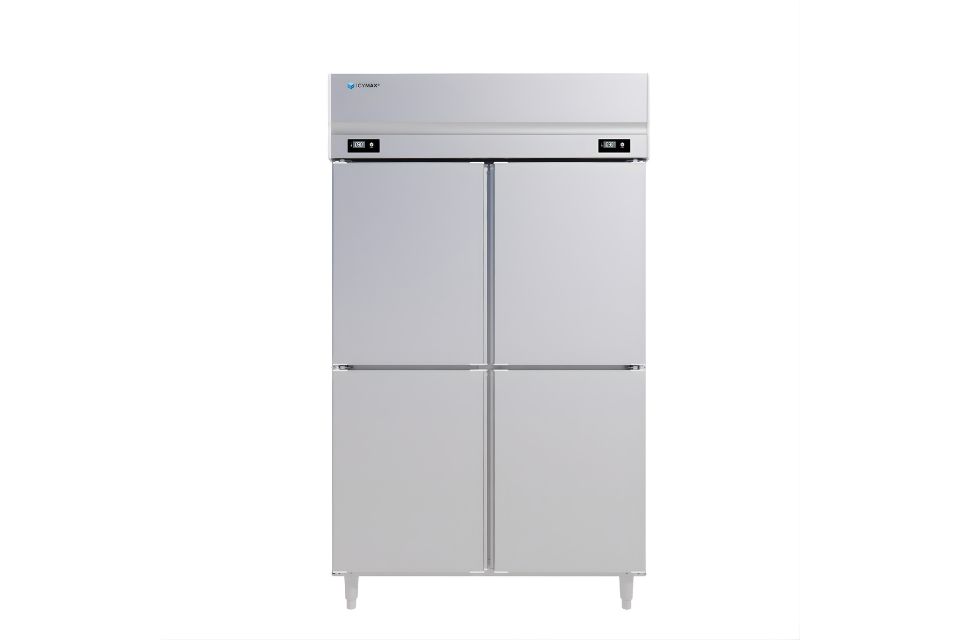 Tủ đông mát đứng 4 cánh Inox 1100L ICYMAX IUFR-4S128
